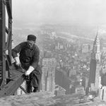 Construction worker on Empire State Building